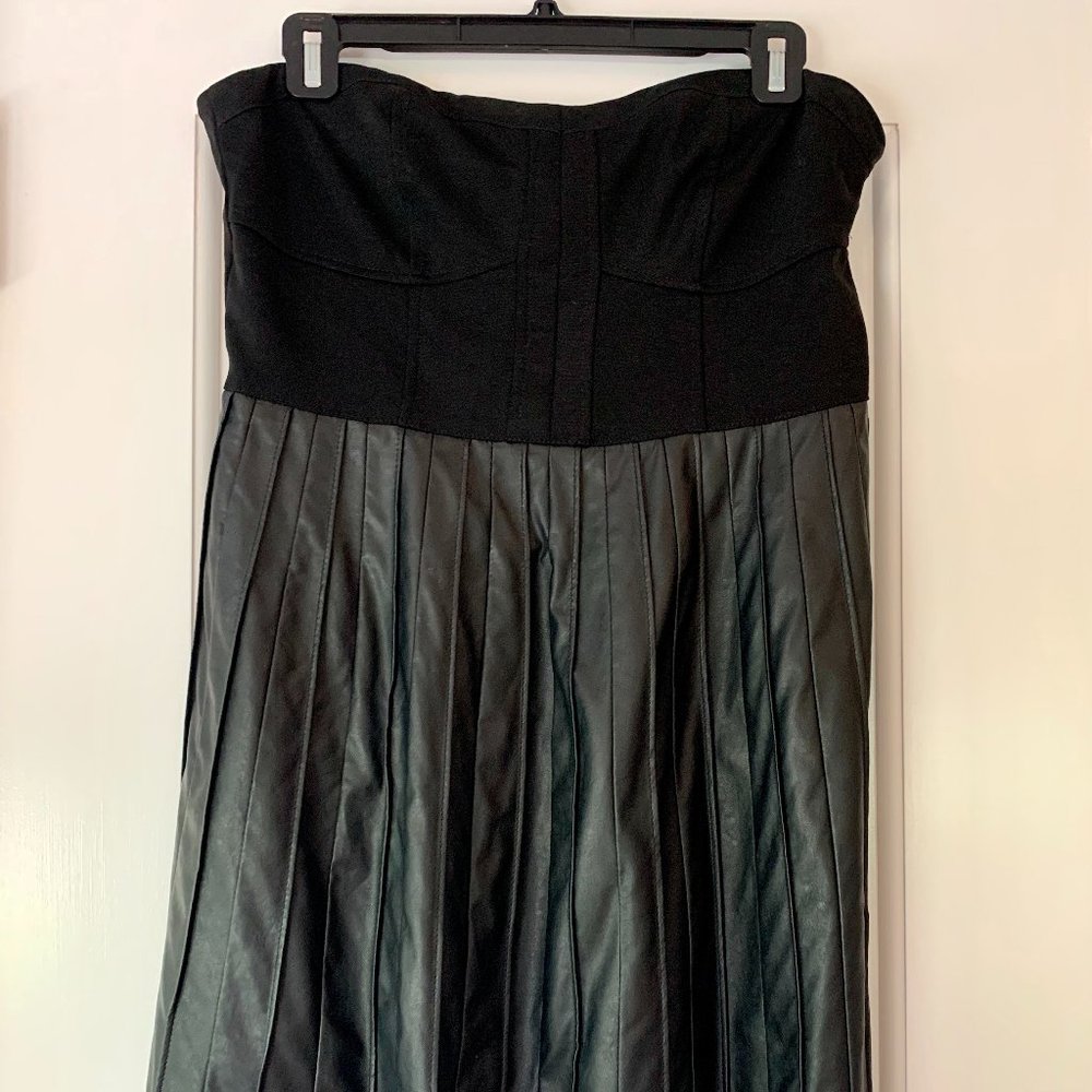 Ark & Co brand, black strapless cocktail dress
